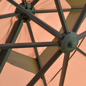 Parasol déporté taupe 4x3 m neptunia