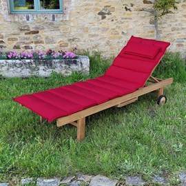 Matelas framboise pour bain de soleil