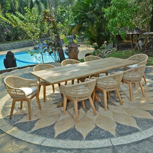 Table en teck recyclé 300 cm, conceptual