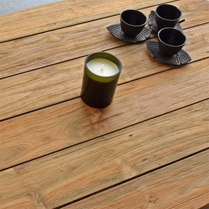 Table basse en teck recyclé 120 cm, elfe