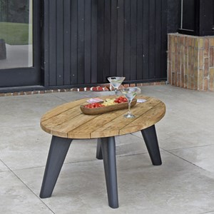 Table basse en teck recyclé 120 cm, elfe