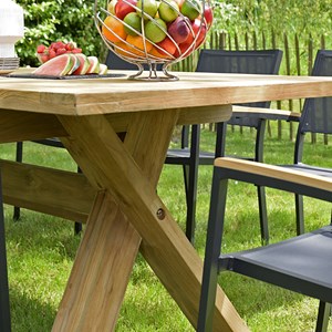 Table en teck recyclé 240 cm, rhodes