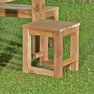 Tabouret en teck recyclé toscagne