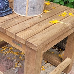 Tabouret en teck recyclé toscagne