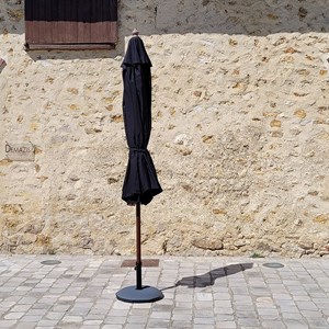 Parasol droit noir 3x3 m pegasia