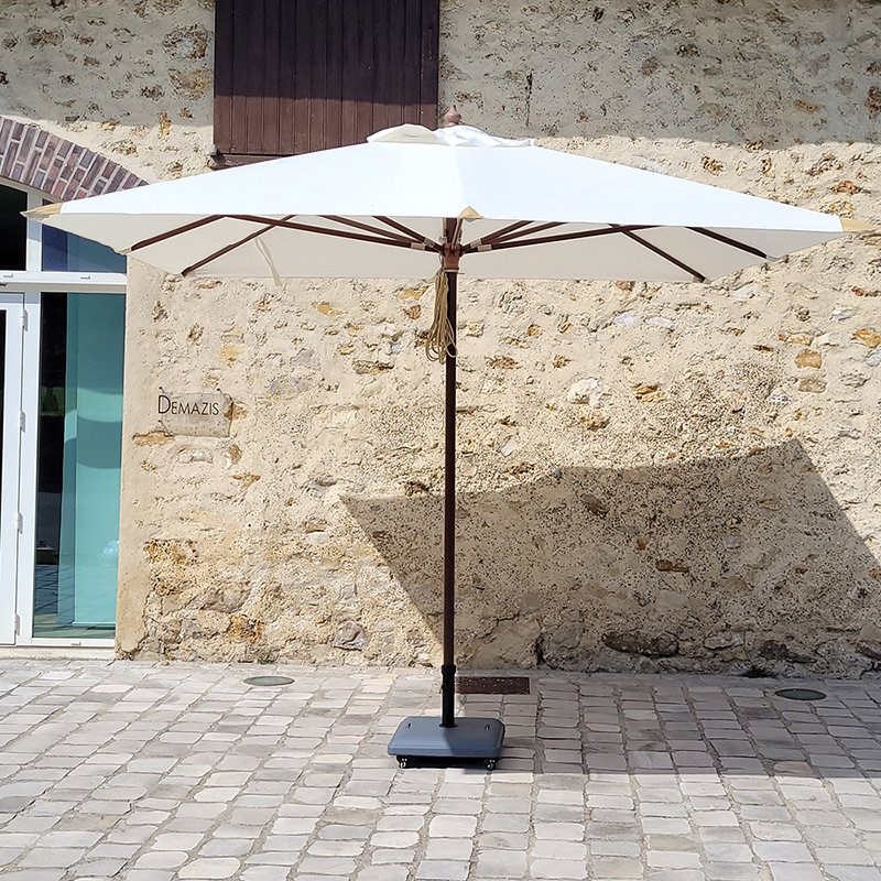 Parasol droit écru 3x3 m pegasia