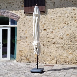 Parasol droit écru 3x3 m pegasia