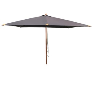 Parasol droit gris 3x3 m pegasia