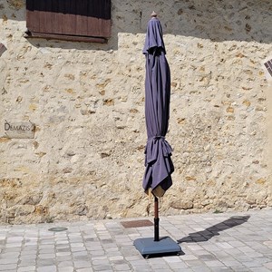 Parasol droit gris 3x3 m pegasia