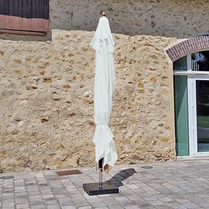 Parasol droit écru 4x3 m pegasia