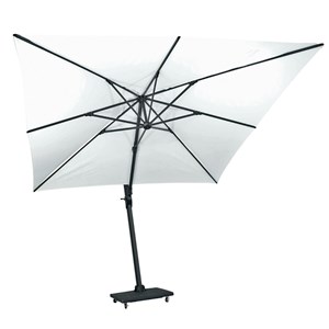 Parasol déporté écrue 3x3 m poseidon