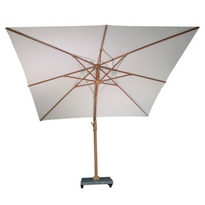 Parasol déporté écrue 3x3 m poseidon