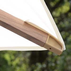 Parasol déporté écrue 3x3 m poseidon