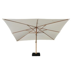 Parasol déporté écrue 4x3 m poseidon