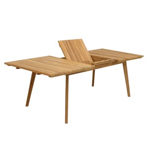 Table extensible teck massif flora 240
