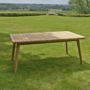 Table extensible teck massif flora 240