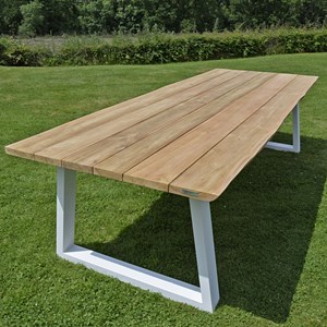 Table de jardin teck massif 300 cm mucen