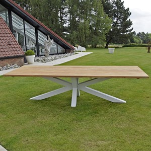 Table teck recyclé 240 cm conceptual