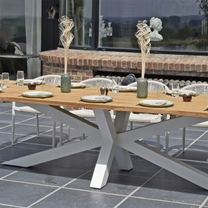 Table teck recyclé 240 cm conceptual