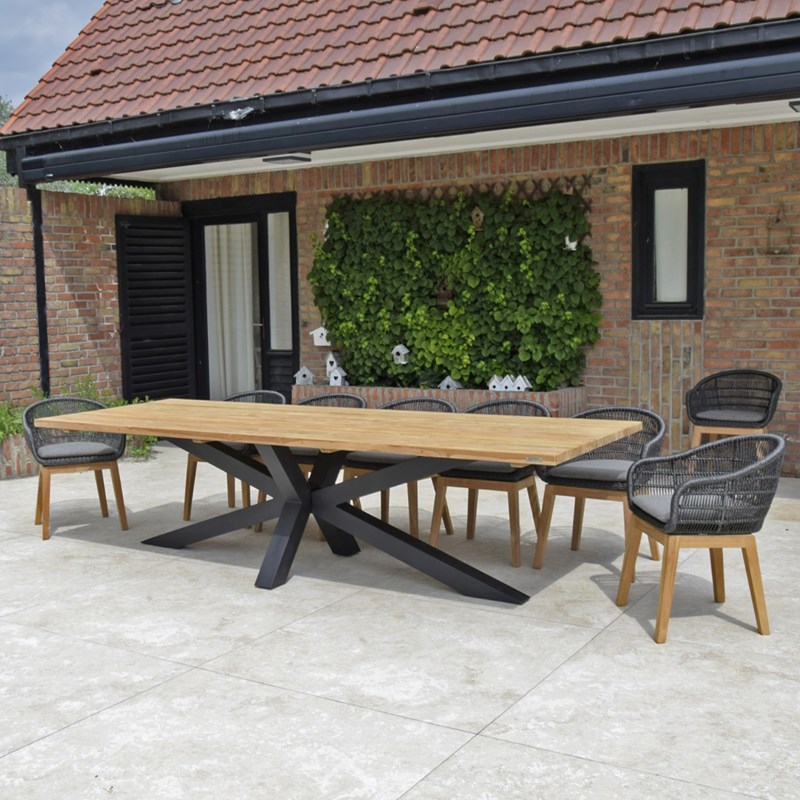 Table teck recyclé 300 cm conceptual