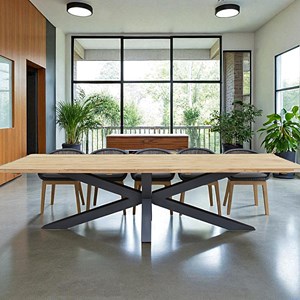 Table teck recyclé 300 cm conceptual