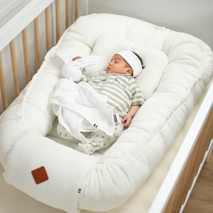 Cocon réducteur lit coton nid d'abeille