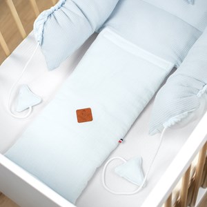 Cocon réducteur lit coton nid d'abeille