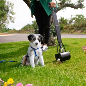 Pince à déjections animaux - 80cm - noir