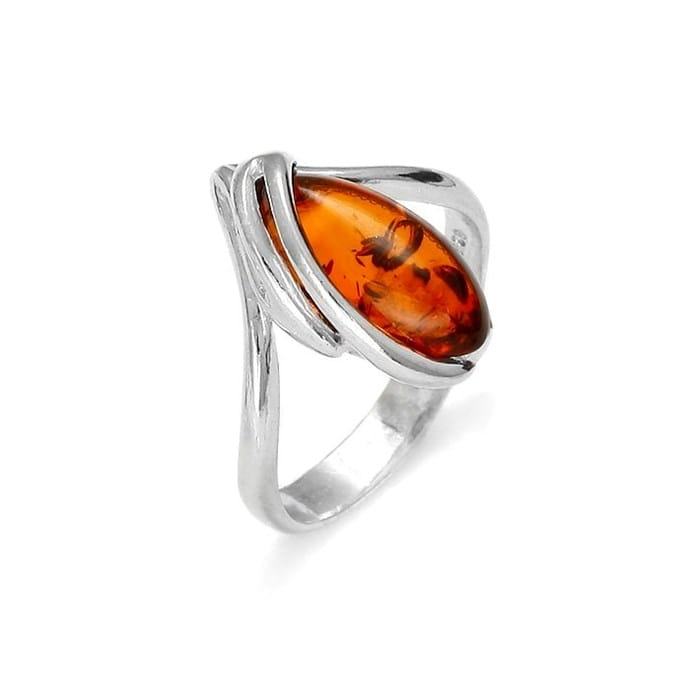 Bague argent 925 ambre t58 Nature D couvertes