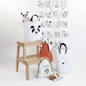 Petit sac à jouet panda