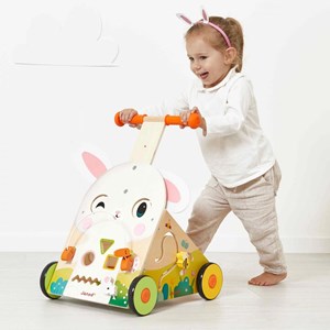 Chariot de marche multi-activités lapin