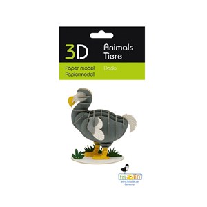 Maquette 3d en papier dodo