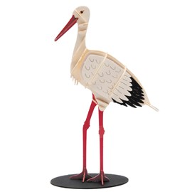 Maquette 3d en papier cigogne