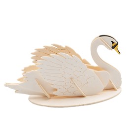 Maquette 3d en papier cygne