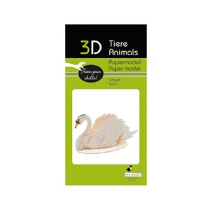 Maquette 3d en papier cygne