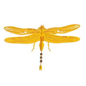 Maquette 3d en papier libellule