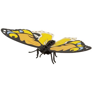 Maquette 3d en papier papillon coloré