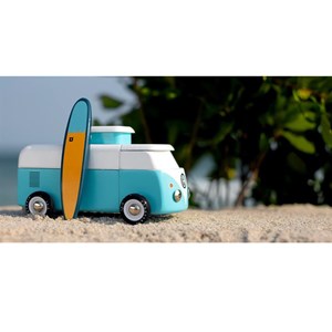 Vw beach bus bleu océan