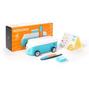 Vw beach bus bleu océan