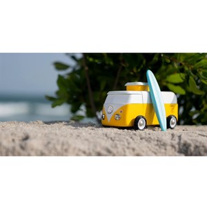 Vw beach bus sunset jaune