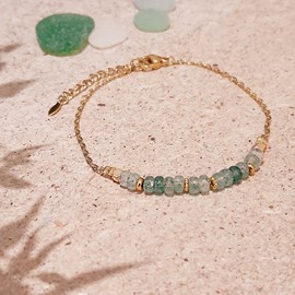 Bracelet rêve pierres naturelles vertes