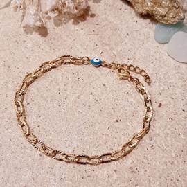 Bracelet gourmette dorée