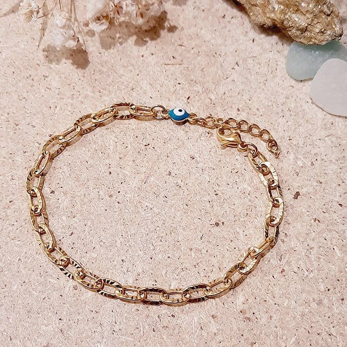 Bracelet gourmette dorée