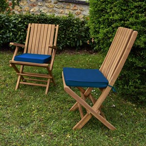 Coussin bleu marine chaises fauteuils