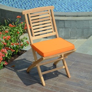 Coussin orange chaises fauteuils pliants