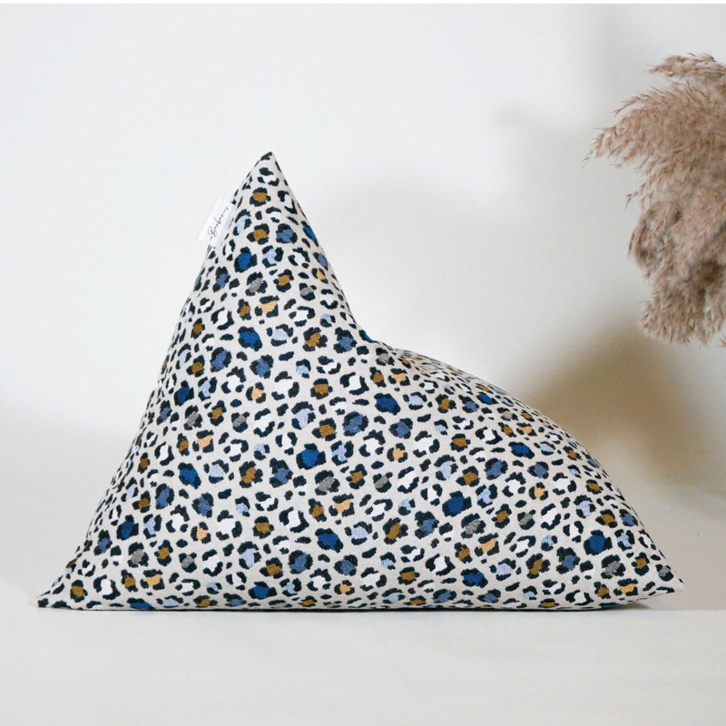 Coussin de méditation berlingot léopard