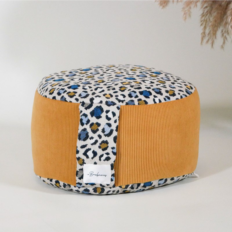 Zafu coussin de méditation haut leopard