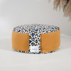 Zafu coussin de méditation bas leopard
