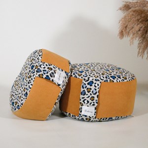 Zafu coussin de méditation bas leopard