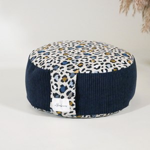 Zafu coussin de méditation bas leopard